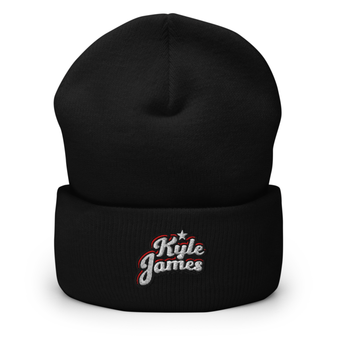 cuffed beanie black front 6a5f4a4cba13a Kyle James Beanie