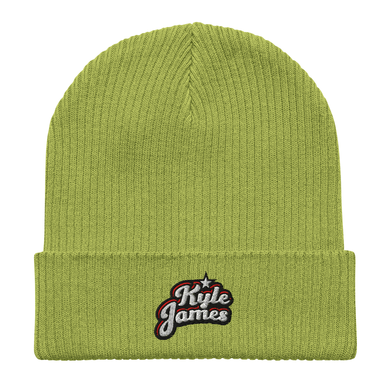 organic ribbed beanie leaf green front 6a5f532d6b87a Kyle James Organic Cotton Beanie Kyle James Organic Cotton Beanie - Image 3