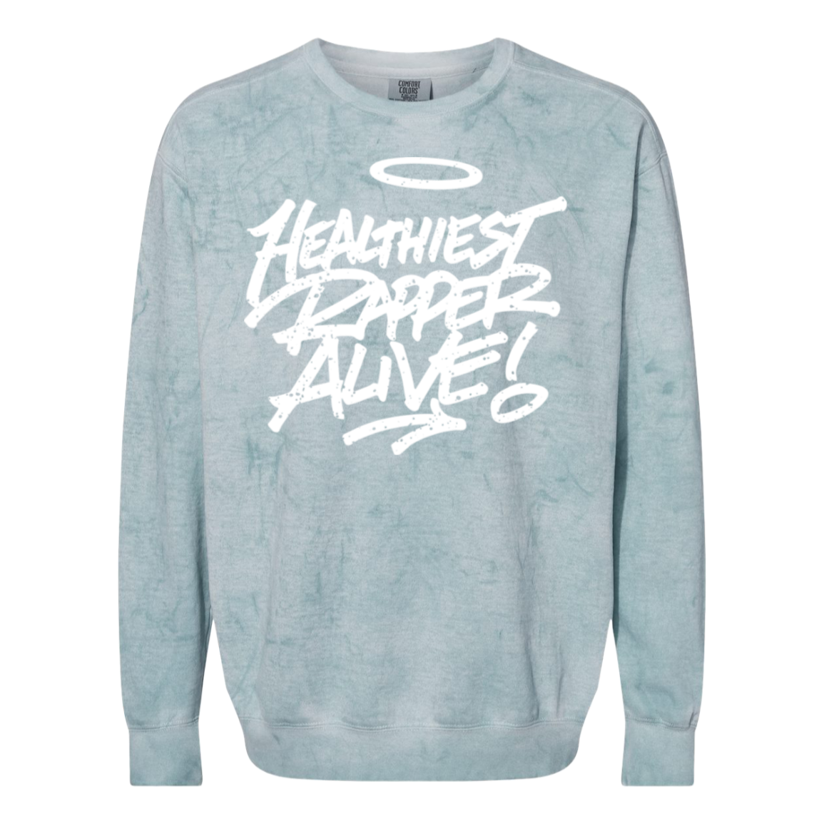 redirect07122026230713 1 Healthiest Rapper Alive Color Blast Crewneck Healthiest Rapper Alive Color Blast Crewneck - Image 2