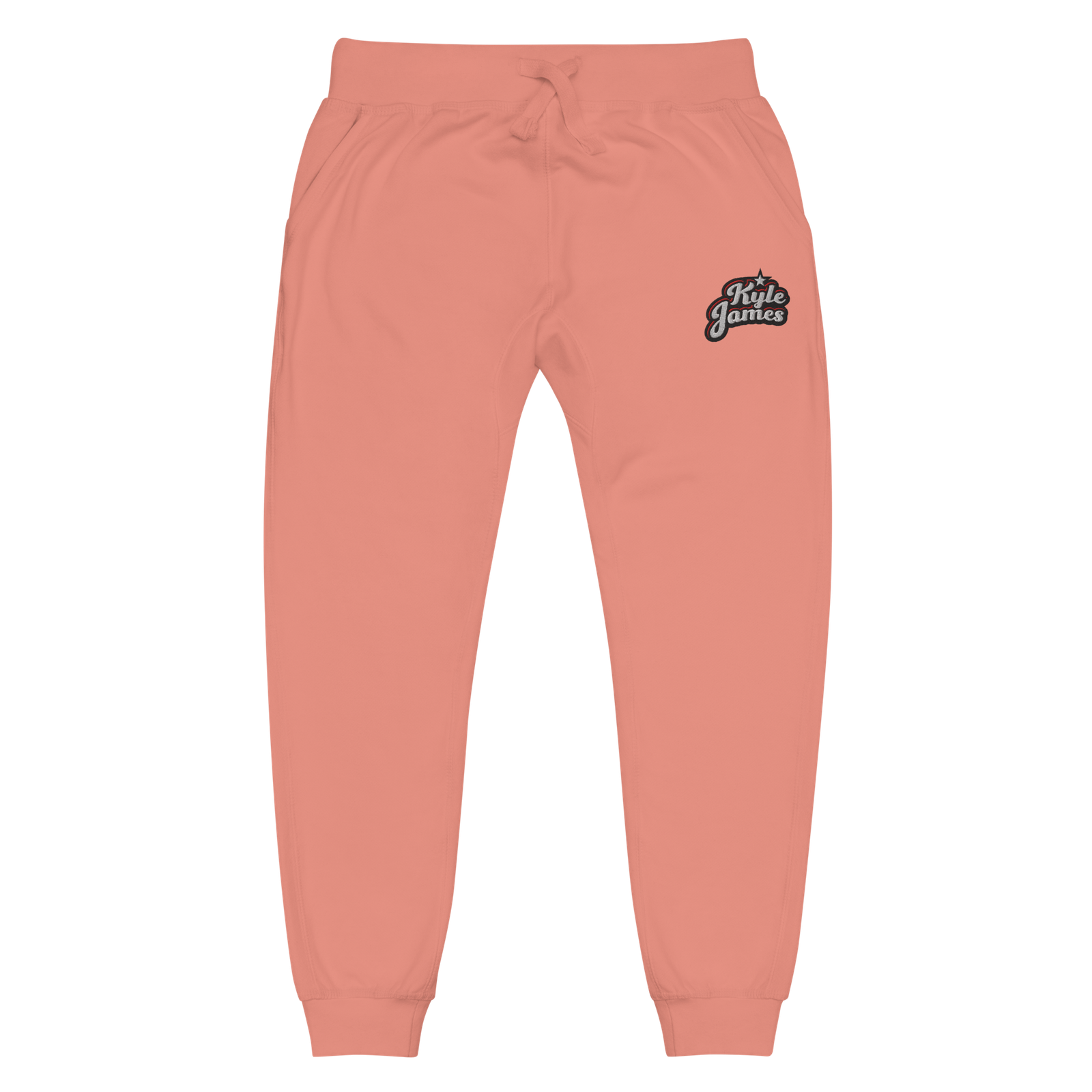unisex fleece sweatpants dusty rose front 6a56bf3786035 Kyle James Embroidered Sweatpants Kyle James Embroidered Sweatpants - Image 6