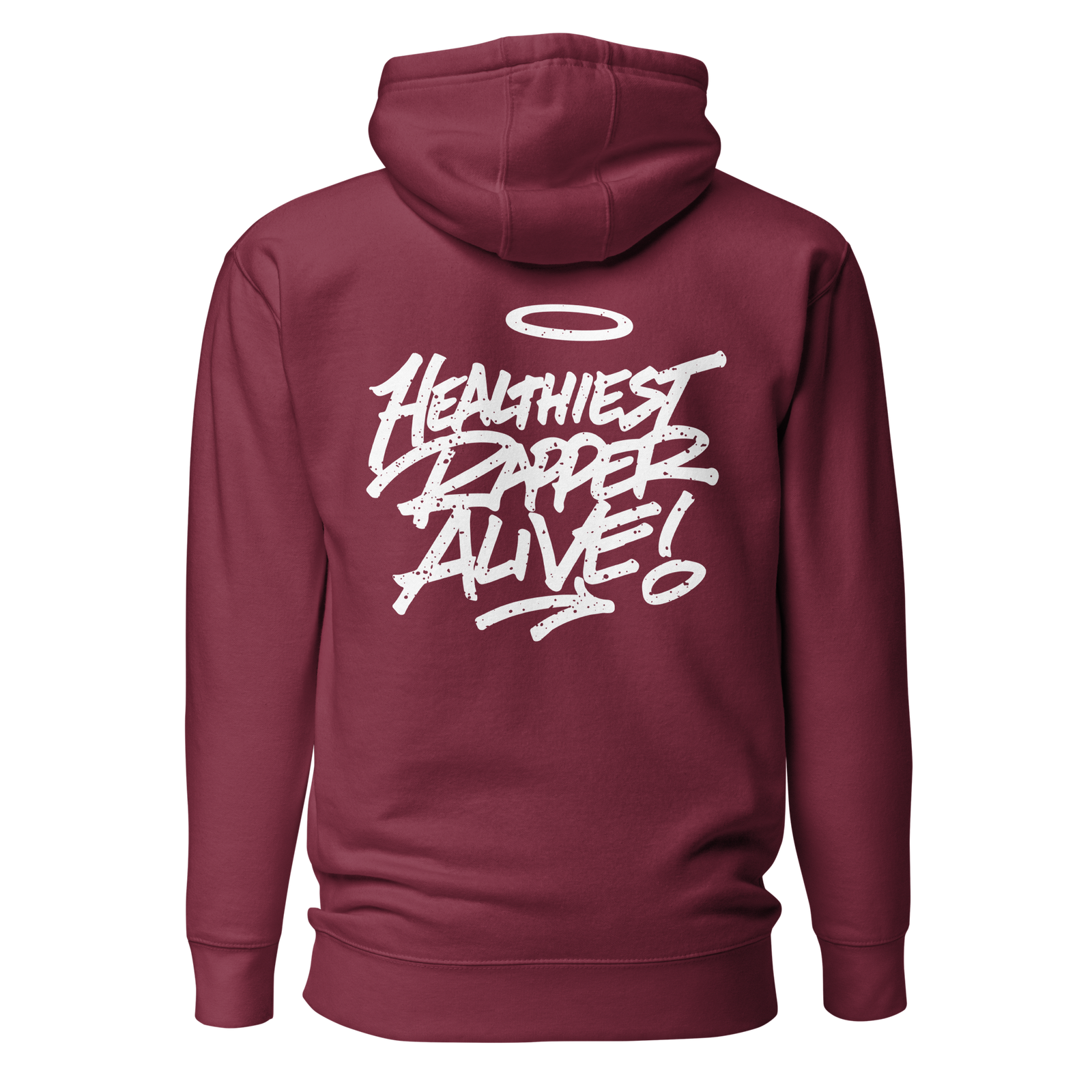 unisex premium pullover hoodie maroon back 6a55ef3cd77d4 Kyle James Dual-Logo Hoodie Kyle James Dual-Logo Hoodie - Image 7
