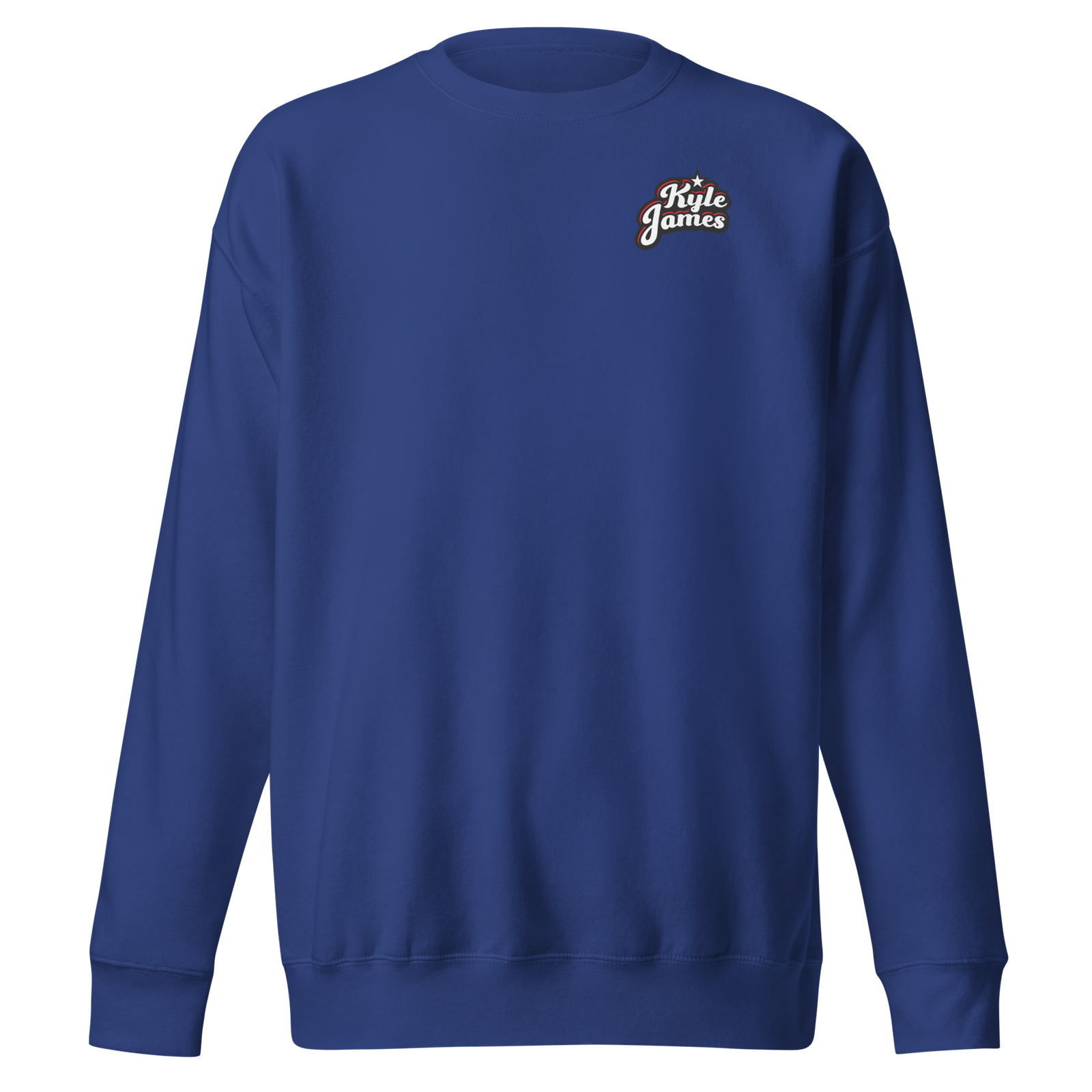 unisex premium sweatshirt team royal front 6a82b51f33a2d Kyle James Logo Crewneck Kyle James Logo Crewneck - Image 9